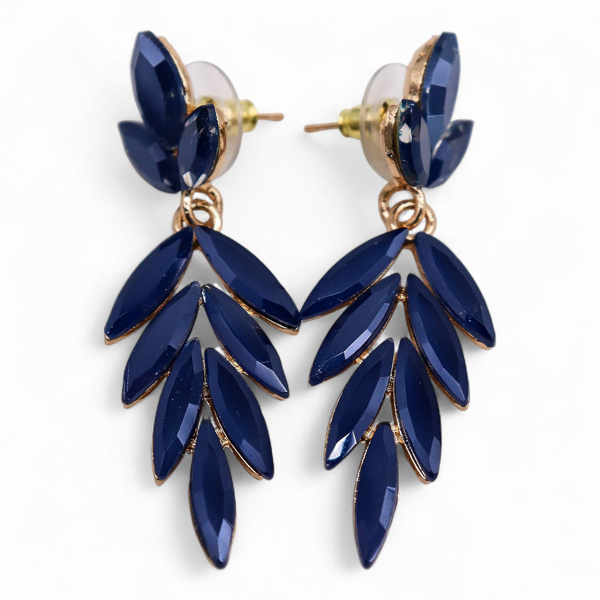 Royal Blue - Vintage Glass - Long Drop - Earrings product image