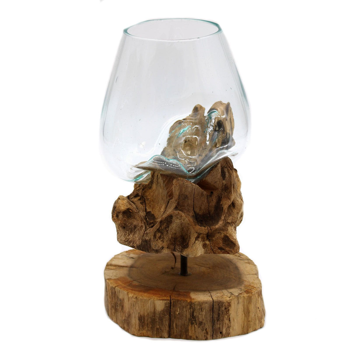 Molten Glass on Wood with Stand - Large Bowl product image 3