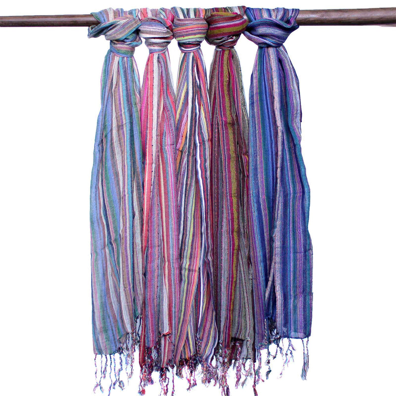 Indian Boho Scarves - 22x72cm - Random Purples product image