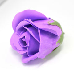 Craft Soap Flowers - Med Rose - Lavender product image 2