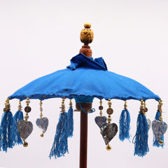 Bali Home Decor Parasol - Cotton - Blue- 40cm product image 3
