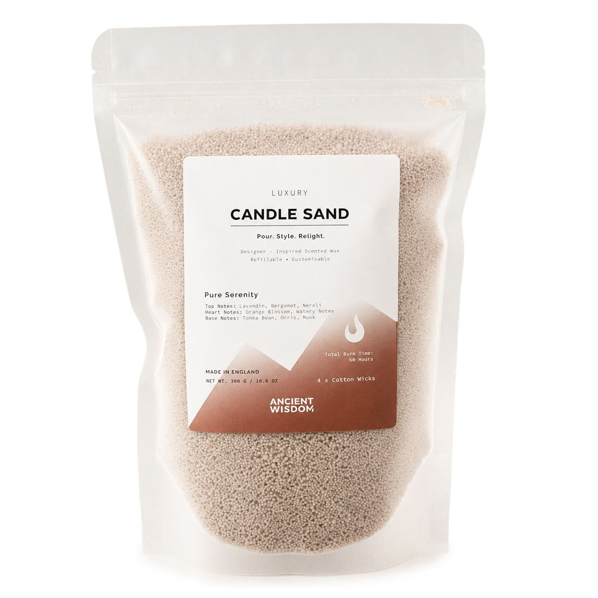 Fragranced Candle Sand - Latte Beige - Pure Serenity - 300g - product image 8