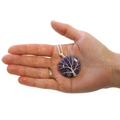 Tree of Life Gemstone Necklace - Amethyst product image 2