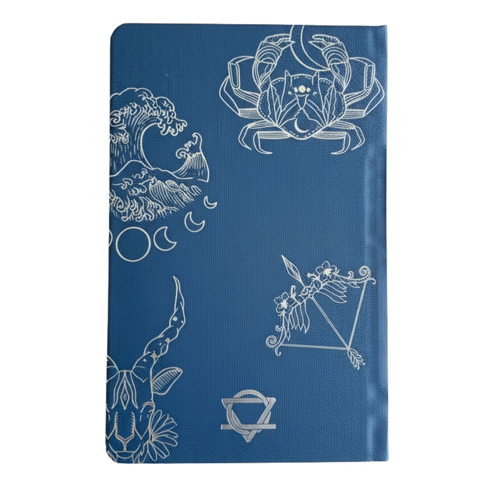Midnight Blue Wellness Journal - 120 pages - Silver Zodiac product image