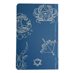 Midnight Blue Wellness Journal - 120 pages - Silver Zodiac product image