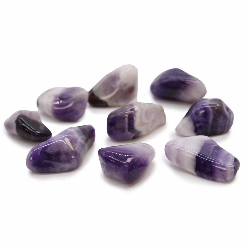 L Tumble Stones - Amethyst Banded Grade B product image