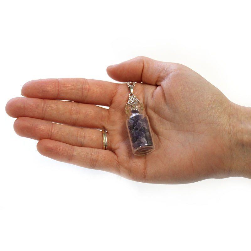 Bottled Gemstones Necklace - Amethyst product image