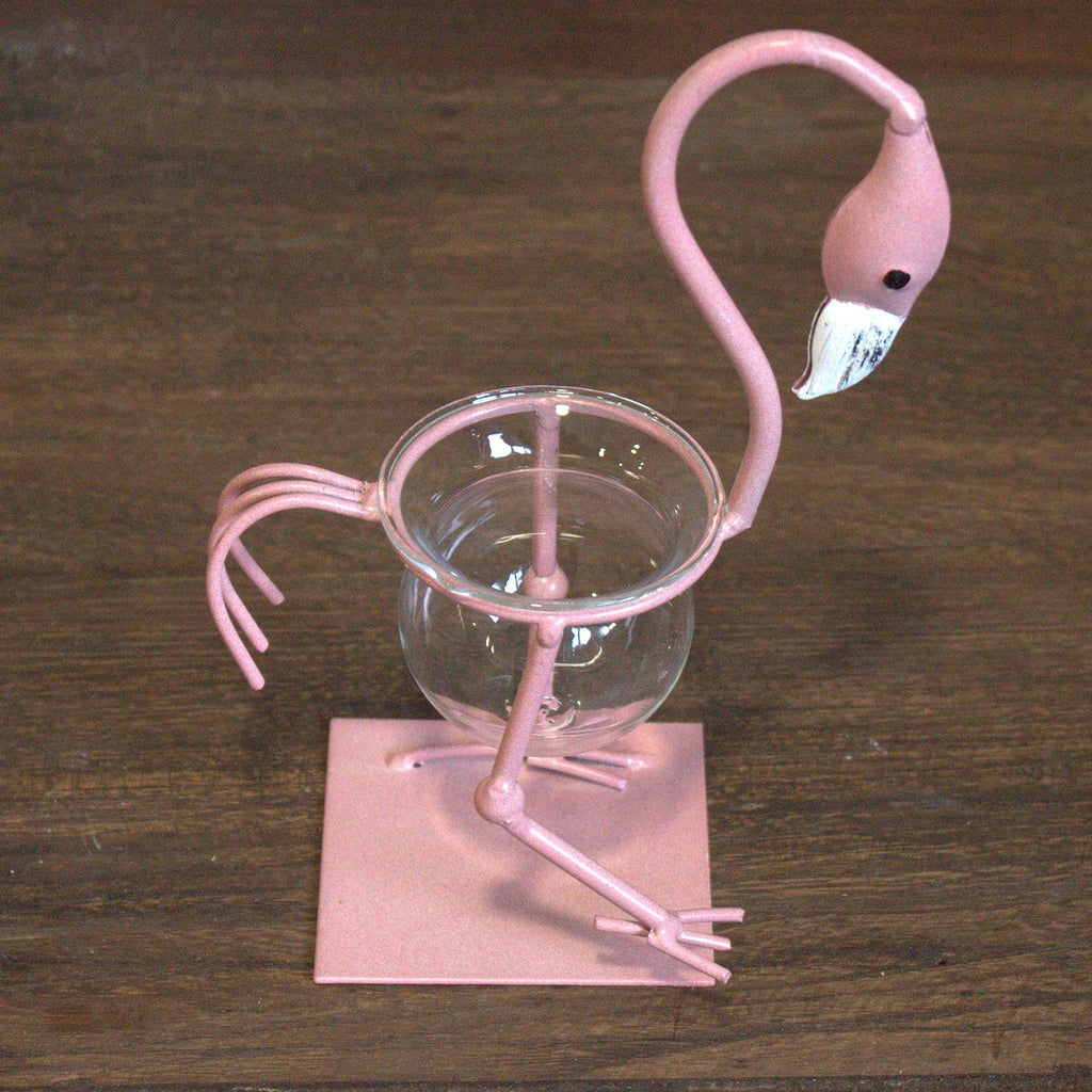 Hydroponic Home Décor - Pink Metal Flamingo Des 1 product image 4