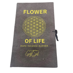 Rope Incense and Silver Plated Holder Set - Flower of Life product image 6