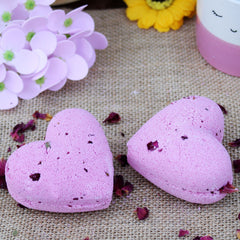 Love Heart Bath Bomb 70g - Ylang & Rose product image 2