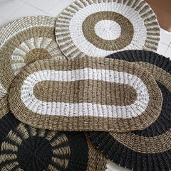Oval Seagrass White & Tan - Classic - 60x120cm product image 3