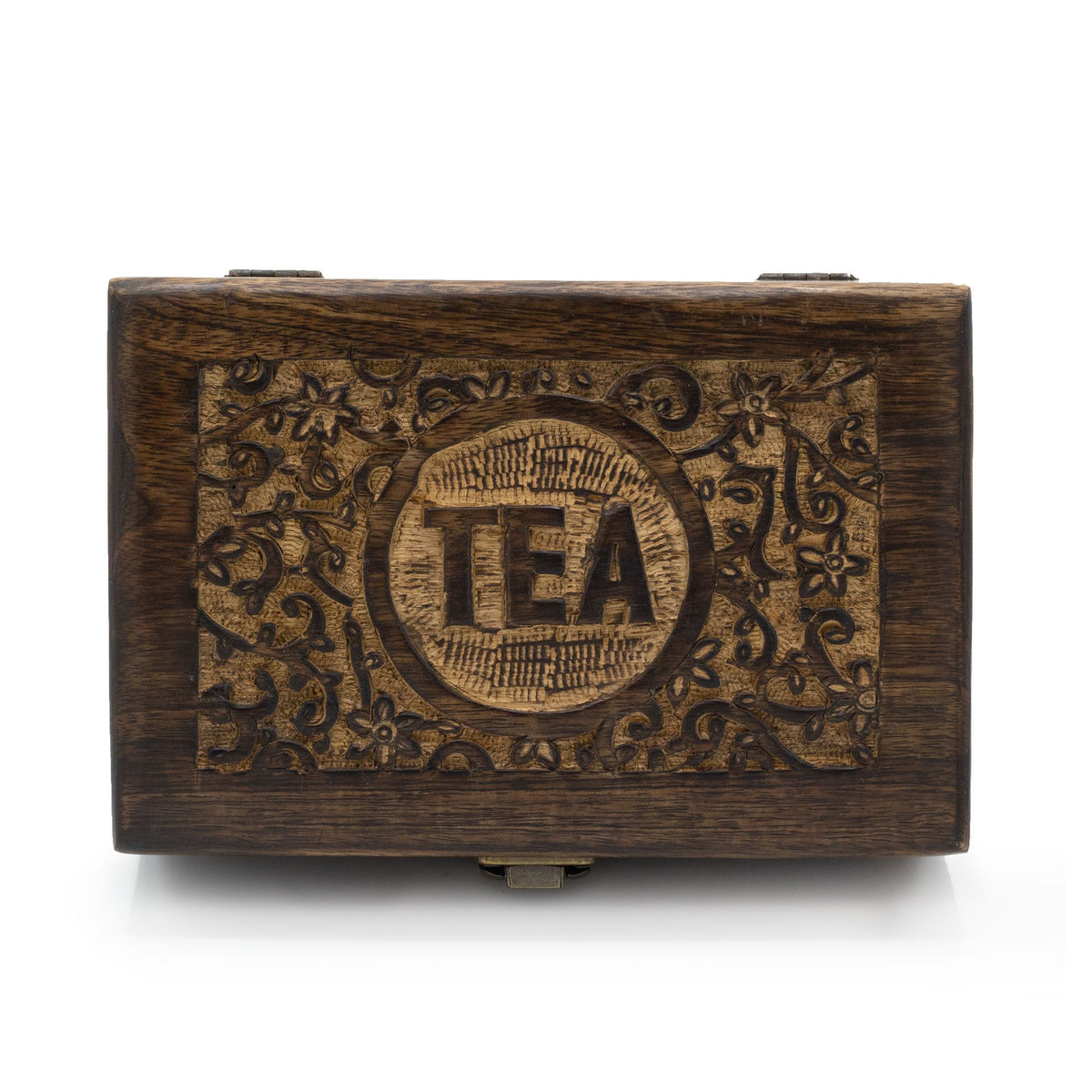 Mango Carved Tea Box - 6 Compartments - product image 2