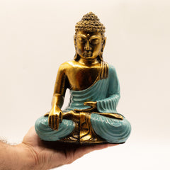 Teal & Gold Buddha - Large product image 2