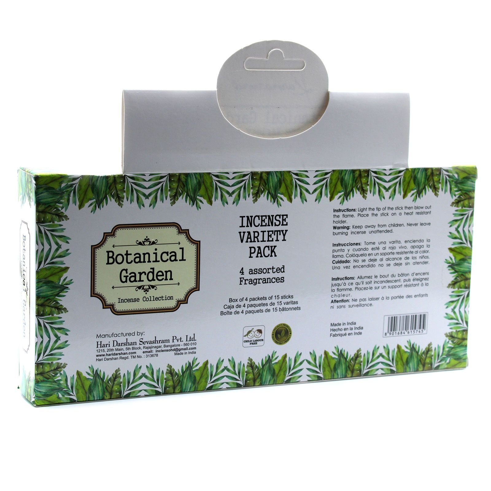 Botanical Garden Incense Gift Set - 4 Assorted Fragrances product image