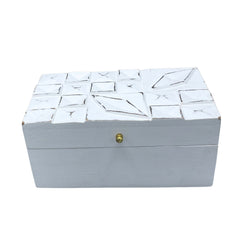 Vintage Deco - Multi Purpose Box - 22x12x10cm - White Diamonds product image 2