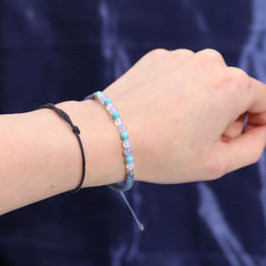 Zodiac Crystal Candle with Gemstone Bracelet - Pisces product image
