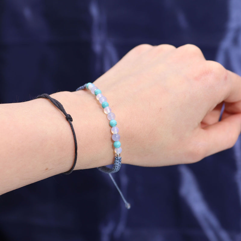 Zodiac Crystal Candle with Gemstone Bracelet - Pisces product image