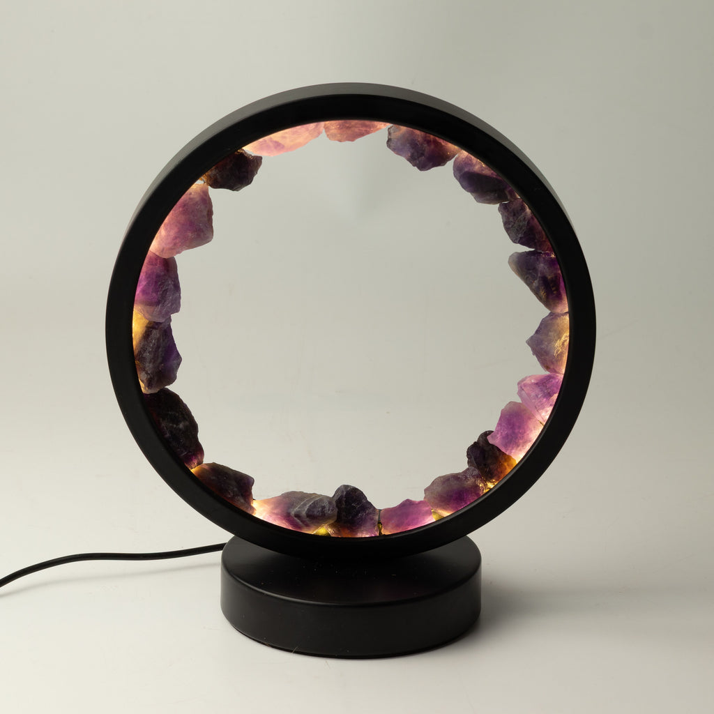 Gemstone Halo Lamp - Zen Spirit  - Amethyst – product view 4