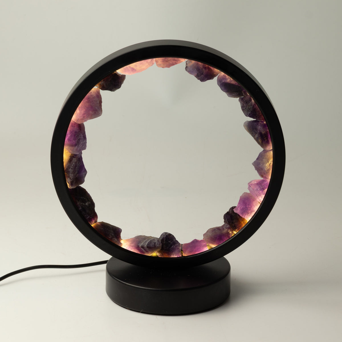 Gemstone Halo Lamp - Zen Spirit  - Amethyst – product view 4