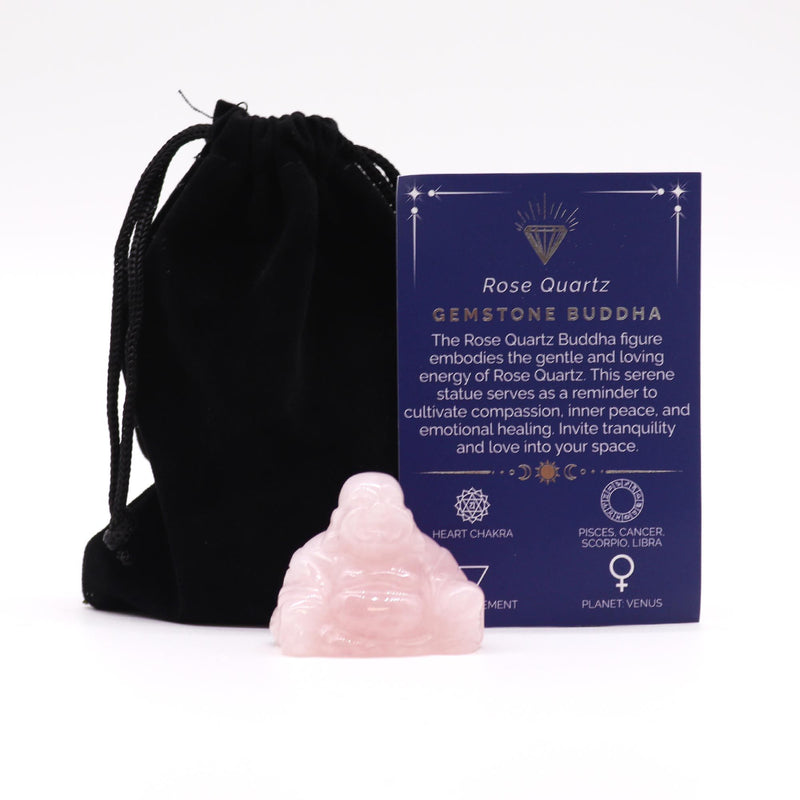Gemstone Small Buddha- Rose Quartz product image