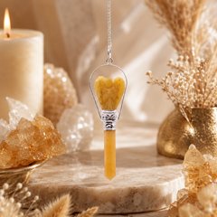 Angel Pendulum with Ring- Yellow Quartz product image 4