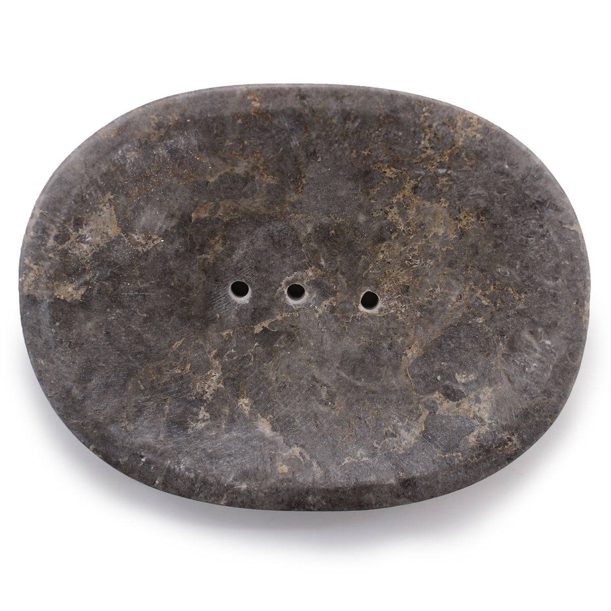 Classic Oval Grey Marble Soap Dish product image 2