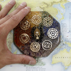 Orgonite Desk Power Packs - Hamsa with Sellonite - Med product image 4