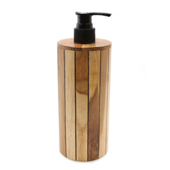 Natural Teakwood Soap Dispenser - Round product image 8