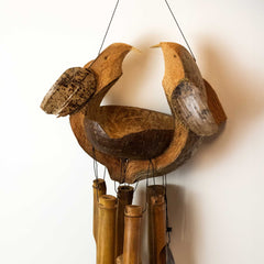 Bamboo Windchime - Natural finish - Husband & Wife product image 2