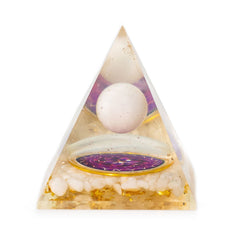 Med Organite Pryamids 7x6cm - Floating Quatz Sphere - Quatz Chunks product image 4