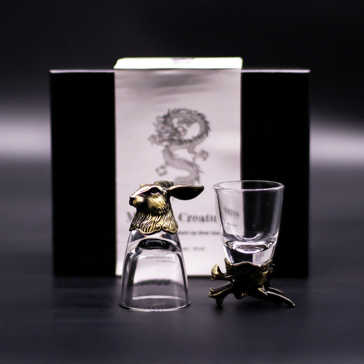 Gift Set of 6 Shot Glasses (50ml) - Mystical Creatures - Antique Bronze product image 3