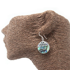 Shell & Silver Earrings - Classic Disc - Abalone product image 2