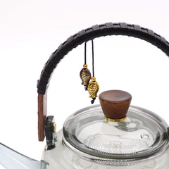 Glass Infuser Teapot - With Steamer System Charcoal - 1000ml product image 3