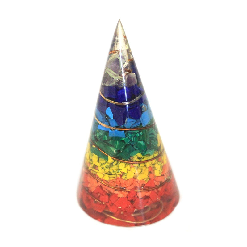 Orgonite Cone - 80mm - Multichip product image