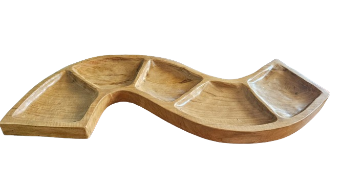 Snake Shaped Teak Bowl product image