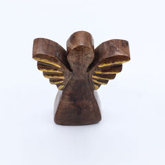 Small Mango Wood Angel - Gold Decor product image 9