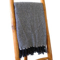 Boho Comfort Throws - Navy Zigzag product image