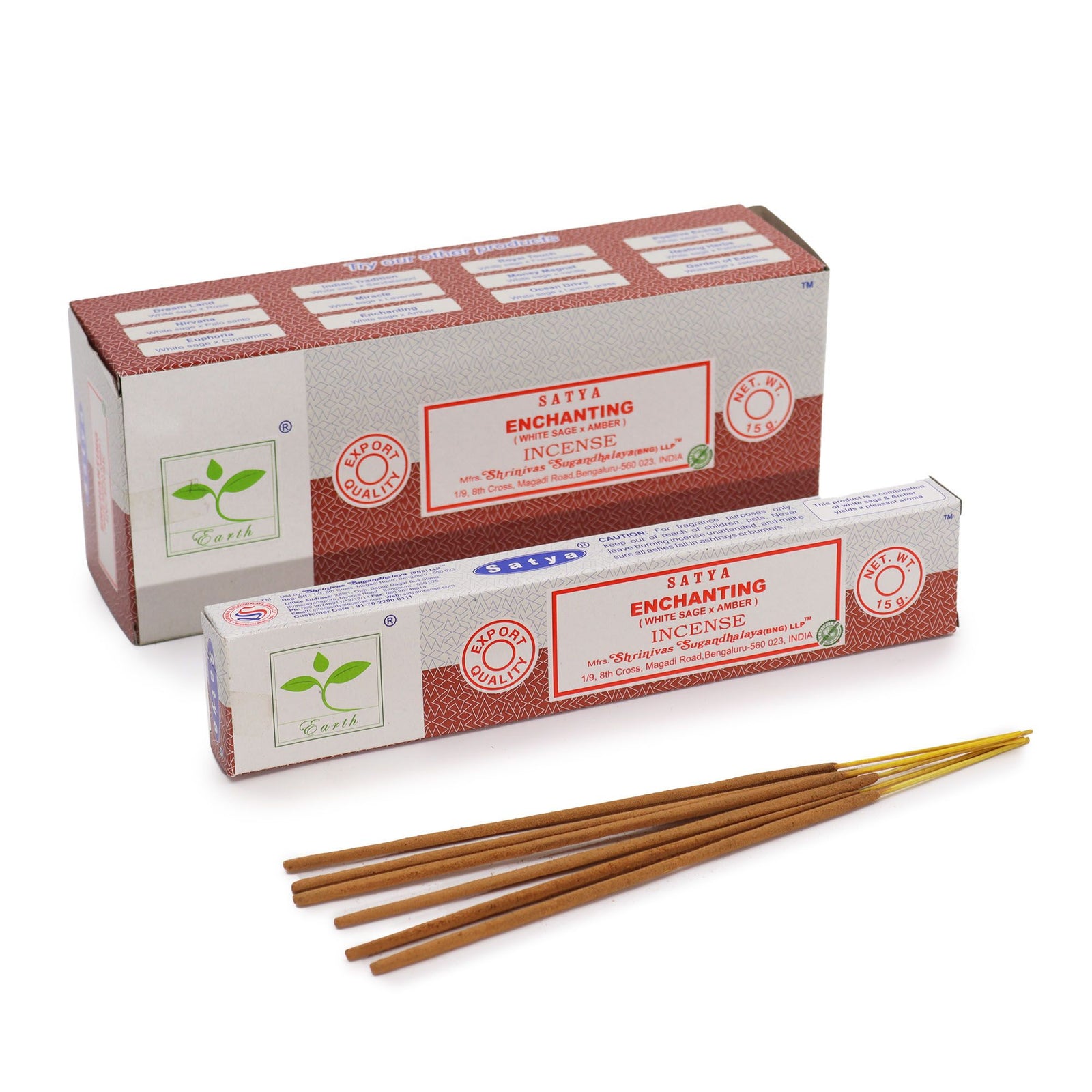 Satya Incense 15gm - Enchanting (White Sage & Amber) product image