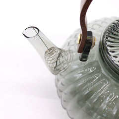 Glass Infuser Teapot - Charcoal Ribbed Pearl - 950ml product image 2