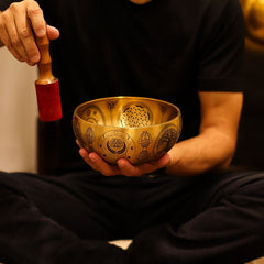 Pure Brass Etched Buddha - Set of 4 - Approx 3.85kg product image 15