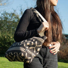 Nomad Sari Jacquard Natural Wander Muse Bags - Desert Loom product image 4