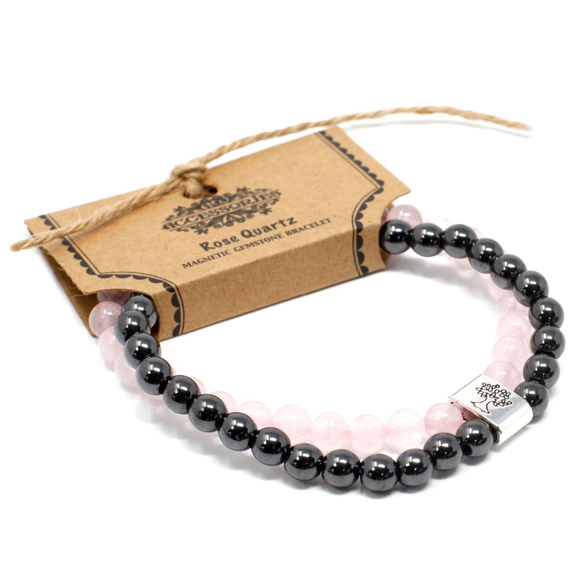 Magnetic Gemstone Bracelet - Rose Quartz product image 5