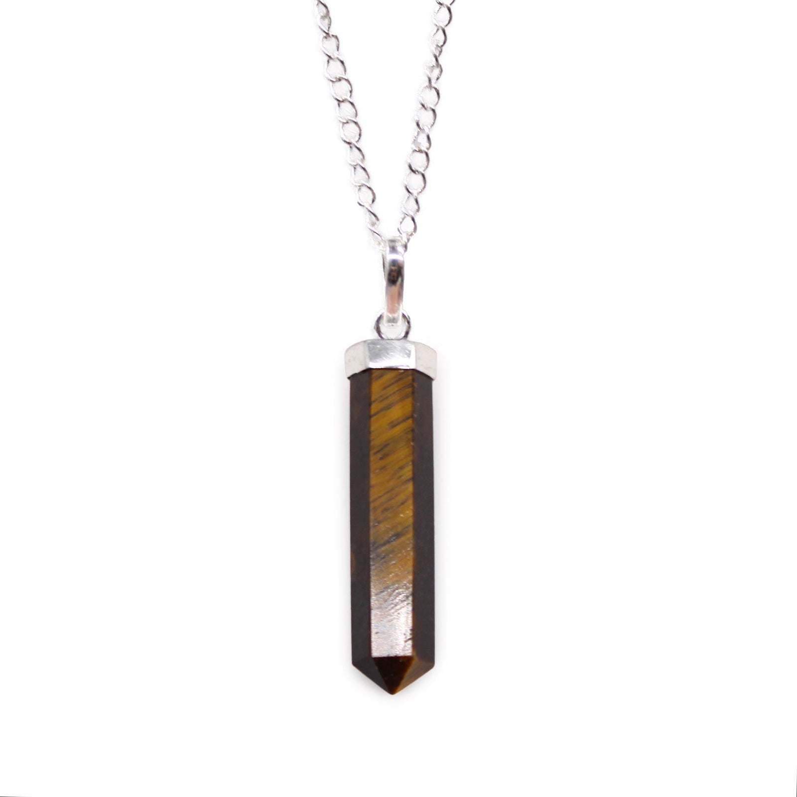 Gemstone Classic Point Pendant - Tiger Eye product image