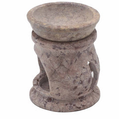 Small Soapstone Oil Burner 8cm - Three Moon Pentagon product image 2