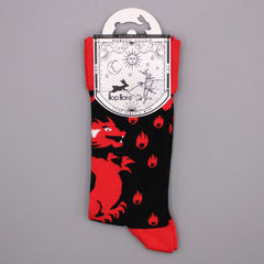 Hop Hare Bamboo Socks S/M - Red Dragons product image 4