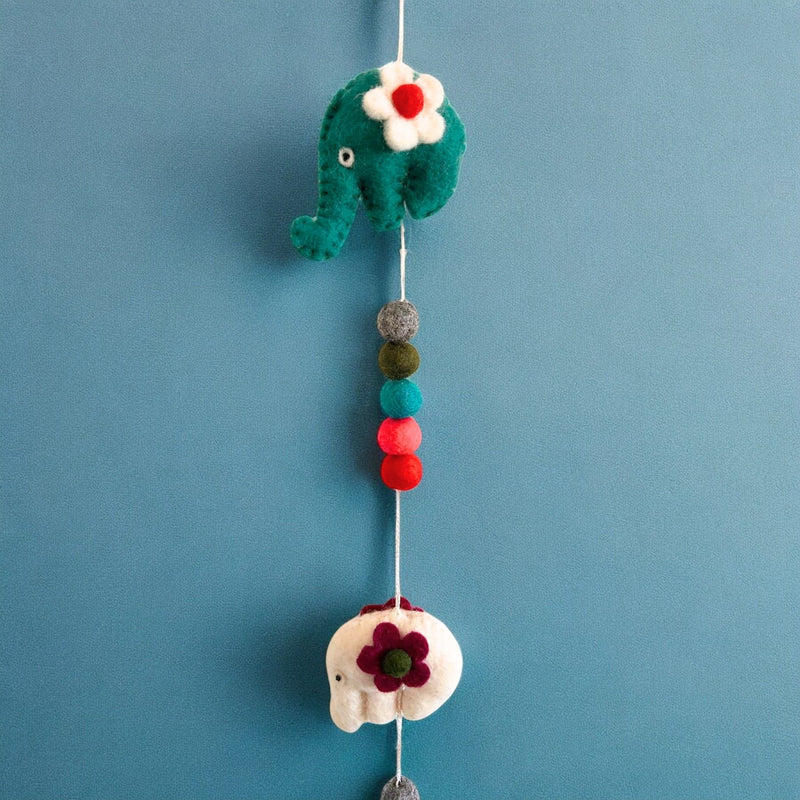 Felt Wall Hanging -Elephants (random colours) product image