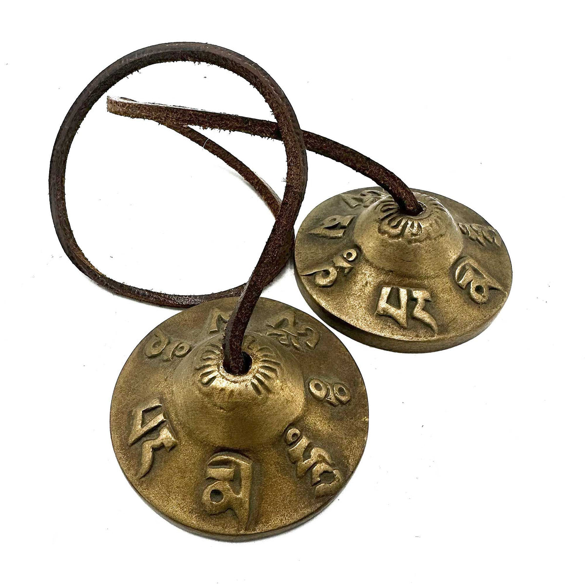 Tibetan Tingsha - Lucky Symbols - approx 6cm product image