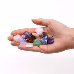 Gemstone Heart Pendants (12 assorted) 20x6mm product image