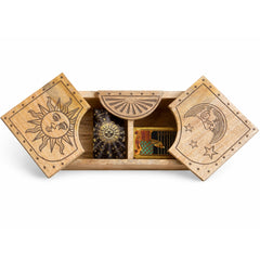 Sun & Moon Carved Sliding Box product image 2