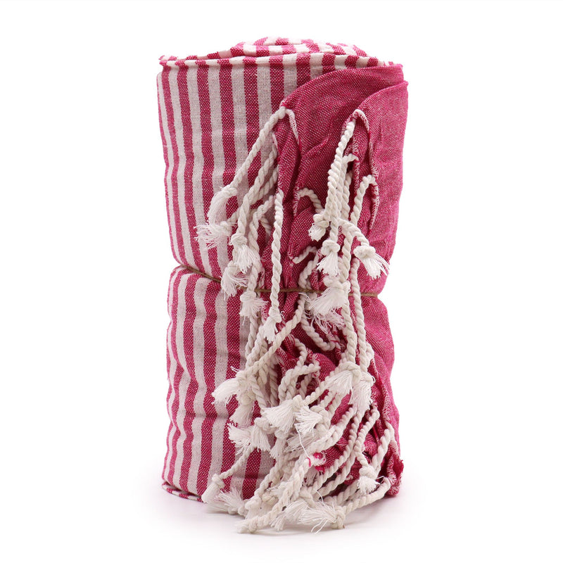 Cotton Pario Towel - 100x180 cm - Hot Pink product image